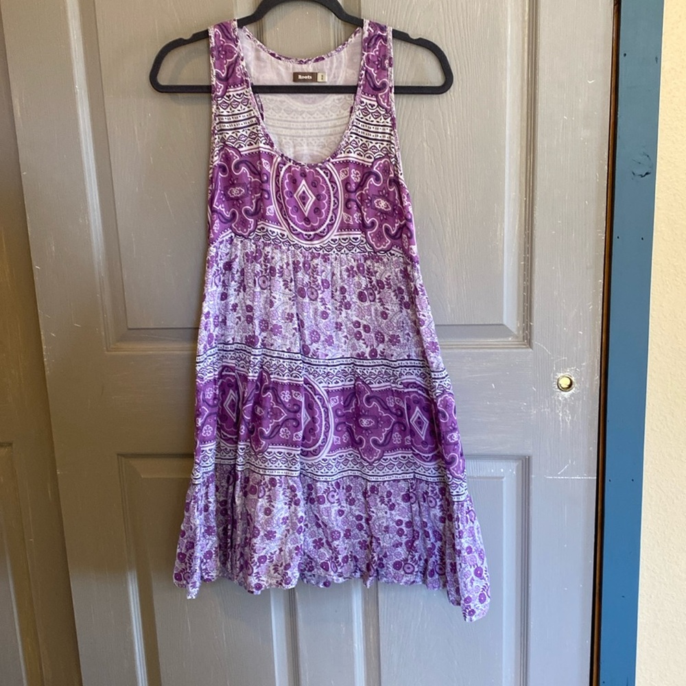 Roots size M flowy/gauzy sleeveless dress